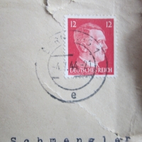 Пощенски плик 3 райх марка Хитлер, снимка 2 - Колекции - 36098668