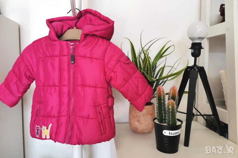 Детско сладко яке в циклама с бродерия 🐱, снимка 1