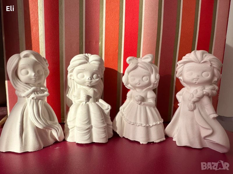 3D гипсови фигурки за оцветяване Принцеси, снимка 1