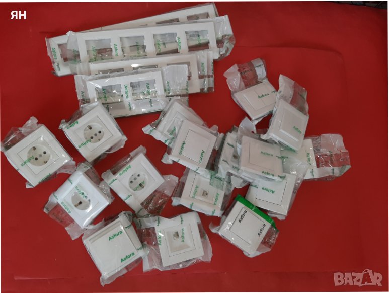 Schneider ASFORA Ключове/Контакти/RJ45/Рамки-Бели, снимка 1
