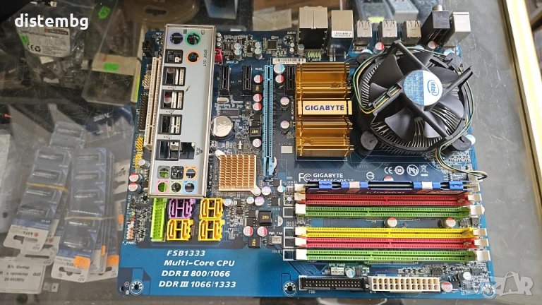 Дънна платка GIGABYTE DGA-P35C-DS3R  с процесор Intel Celeron 420 s.775, снимка 1