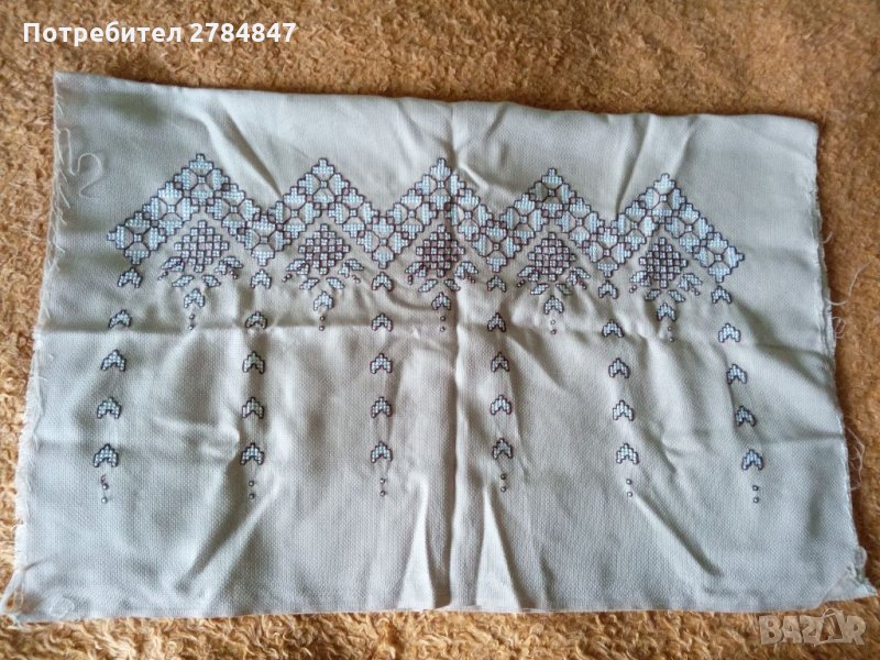 Ръчно бродирана панама за възглавница, снимка 1