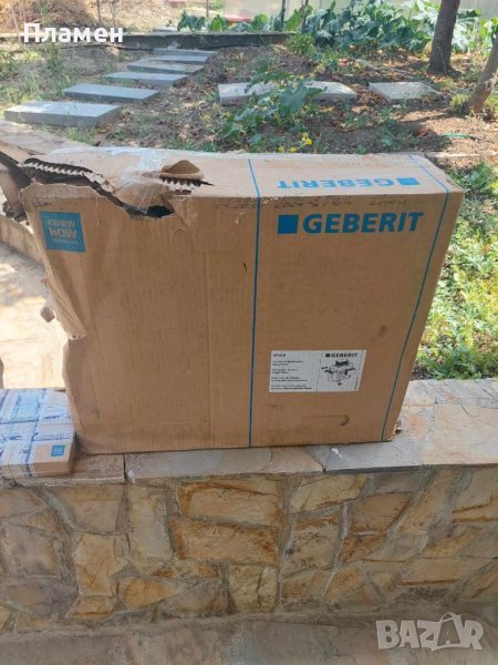 Тоалетна структура за вграждане Geberit и бутон, снимка 1