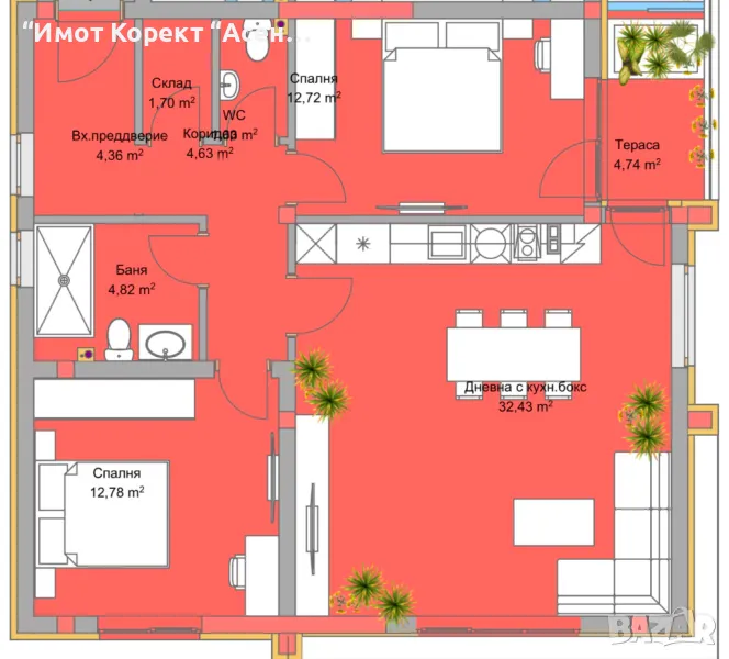 Имот Корект продава Два 3- Стайни апарт, кв.Запад, снимка 1