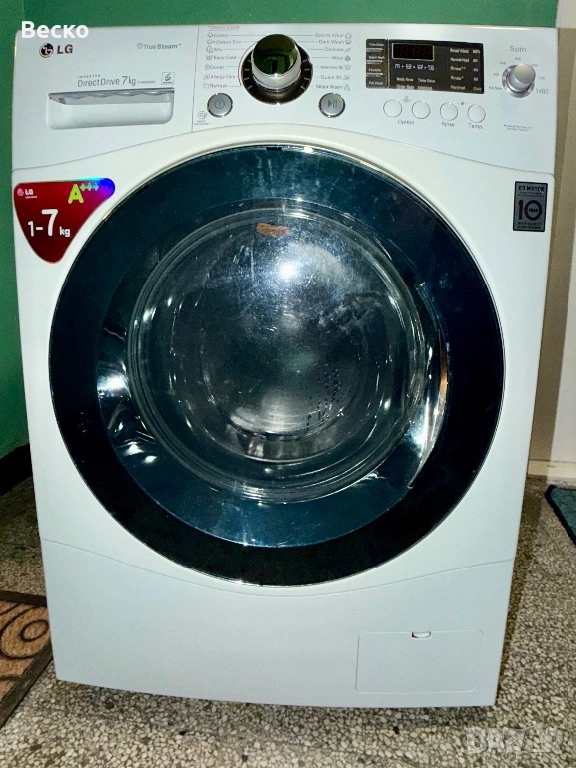 LG пералня 7 кг Direct Drive 1400 об./мин – за ремонт, снимка 1