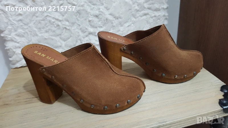 Обувки от естеств.велур и кожа. Италия., снимка 1