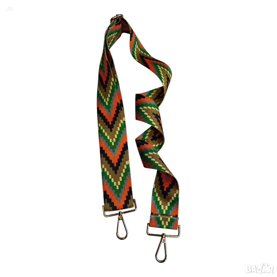 Цветна дръжка за чанта, текстилна , снимка 1