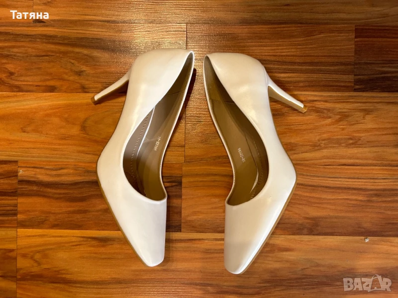 Токчета бели, официални, номер 40 (39), чисто нови, снимка 1