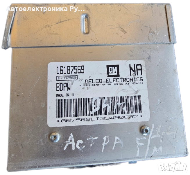 компютър OPEL CORSA 1.4 DELCO, 16187569 NA, 16187569NA, BDPW , снимка 1