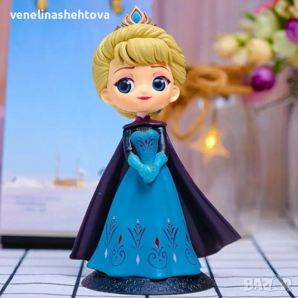 Елза от Замръзналото кралство Пластмасова фигурка за украса на торта декорация играчка, снимка 1