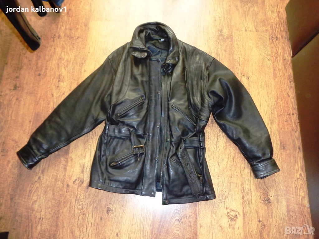 Мото кожена шуба моторджийска естествена кожа Raberg само за 100лв., снимка 1