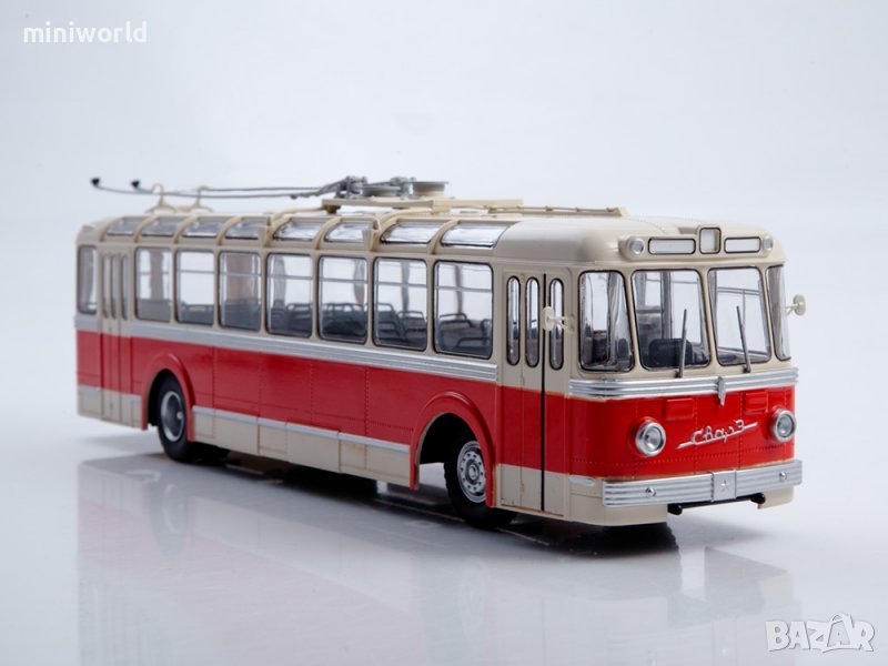 СВАРЗ-МТБЭС тролейбус - мащаб 1:43 на Наши Автобуси моделът е нов в блистер, снимка 1