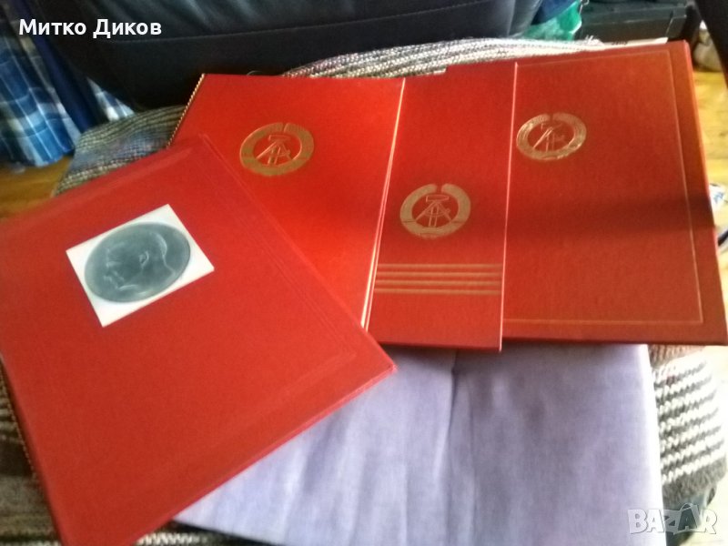 Папки естествена кожа нови от соца на ГДР различни видове 4 броя 315х223мм, снимка 1