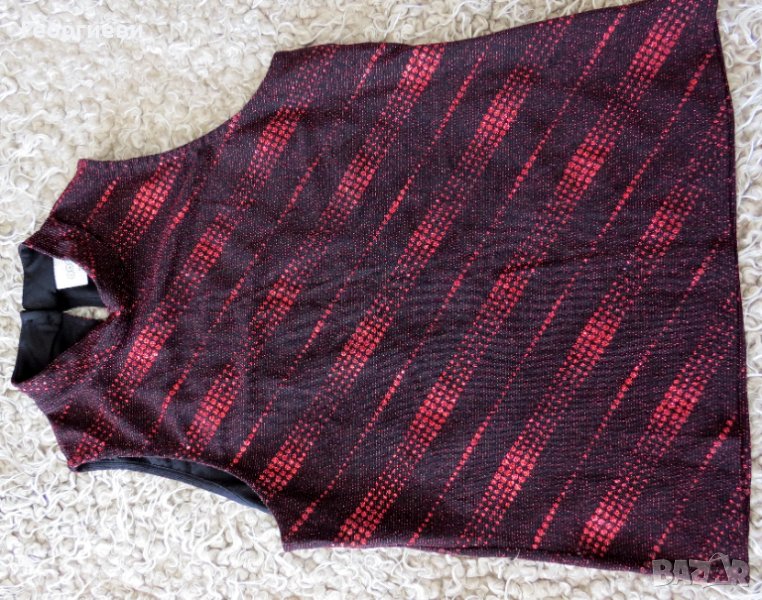 Блуза без ръкави с блестяща нишка, снимка 1