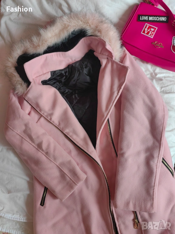 Розово палто ХС размер, снимка 1