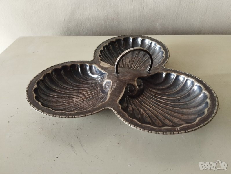 посребрена купа за ядки арт деко, снимка 1