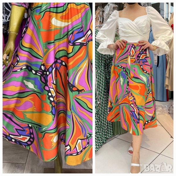 Елегантна пола сатен Fervente Istanbul , снимка 1