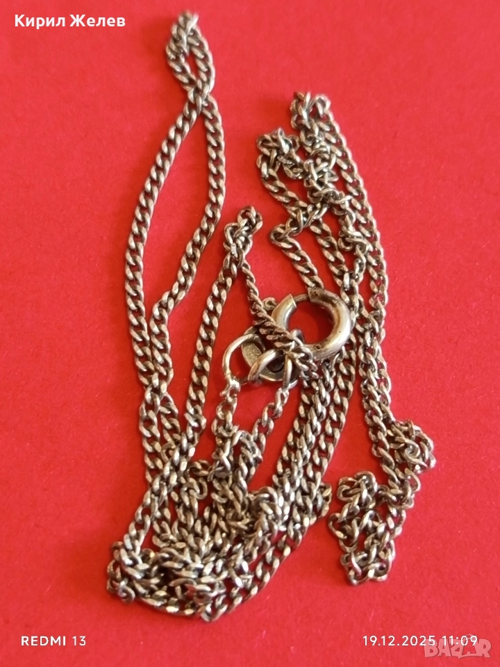 Финно сребърно синджирче нежно стилно бижу 44377, снимка 1