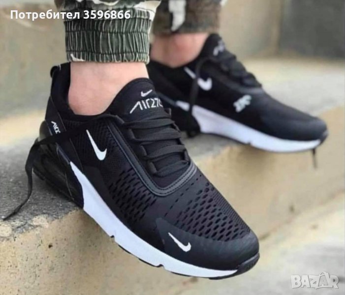 Nike Air Max 270 черно с бяло реплика, снимка 1