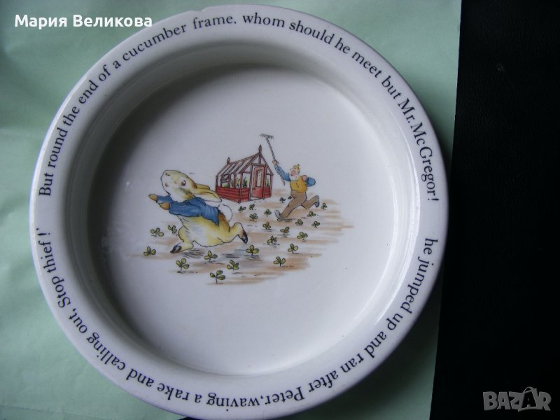 Купа , порцелан, Зайчето Питър, снимка 1