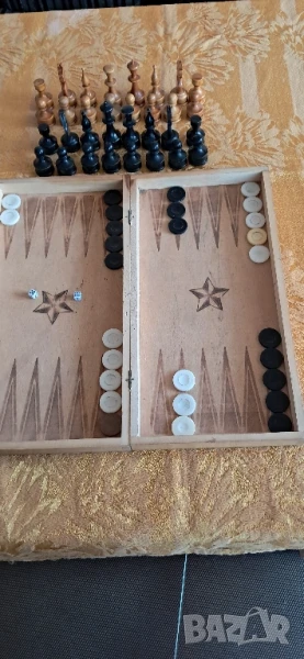 Стара табла с шах, снимка 1
