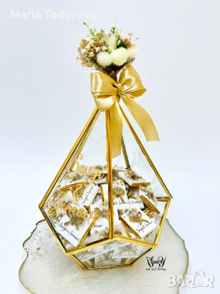 Луксозна бонбониера за сватба, кръщене, юбилей, снимка 1
