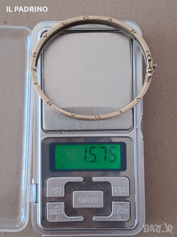 Злато дамска гривна масивна Булгари 15,75грама, снимка 1