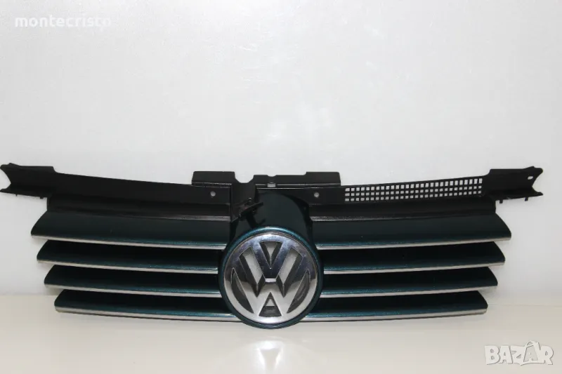 Предна решетка VW Bora (1998-2005г.) 1J5853655C / 1J5853655 предна емблема Бора тъмно зелана зелен, снимка 1