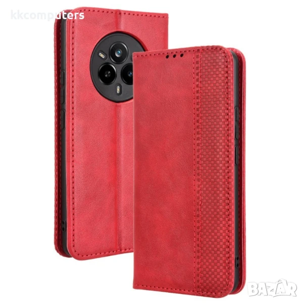 Realme 14 Pro 5G Retro Texture Wallet Калъф и Протектор, снимка 1