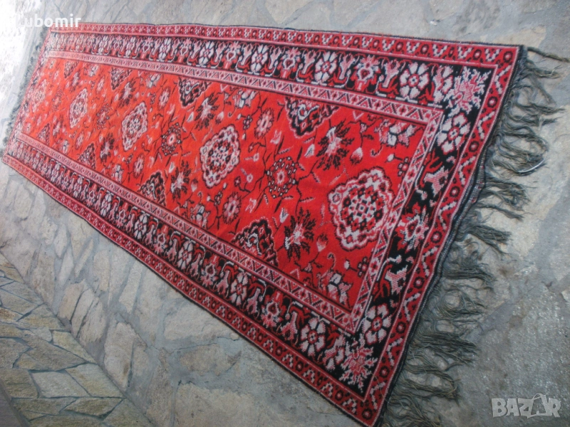 Пътека памучна, оригинална - двулицева, жакард, Нова !, снимка 1