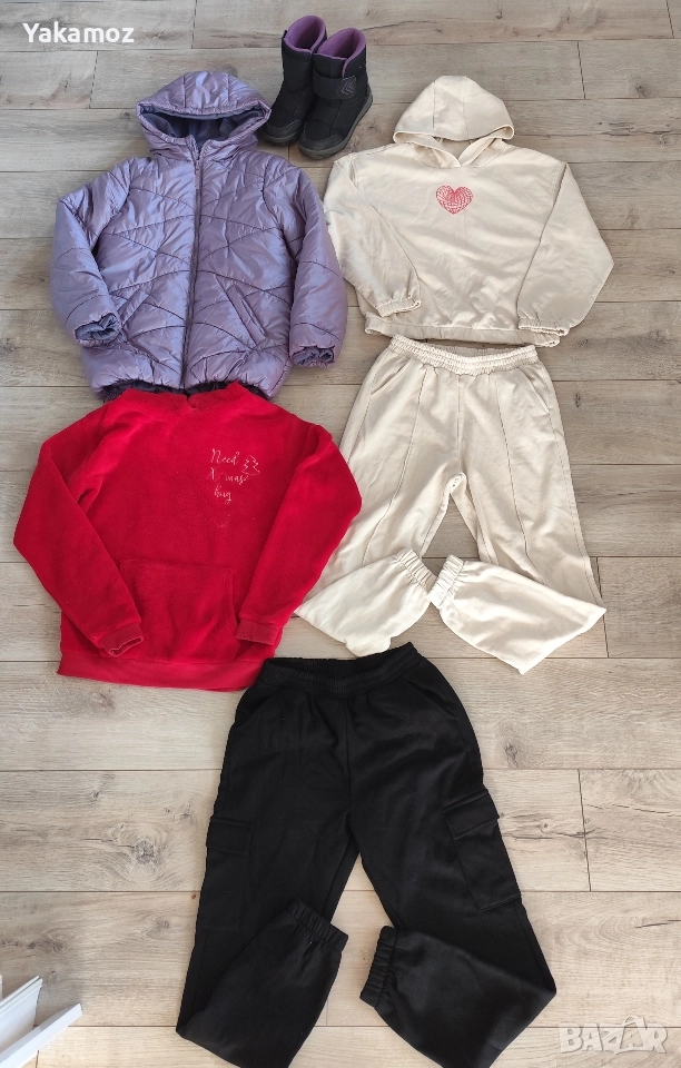 лот от детски зимни дрехи и ботуши, снимка 1