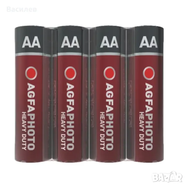 Батерия Zinc-Carbon R6 AA 1.5V Agfa Photo Heavy Duty Premium( 4  бр.), снимка 1