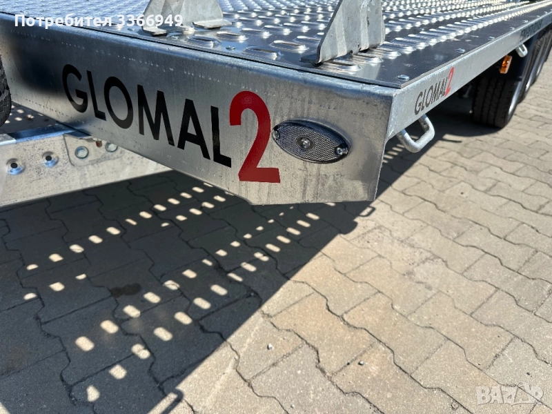 Равна триосна платформа 6.00м Х 2.15м / 3500кг ПОД НАЕМ, снимка 1