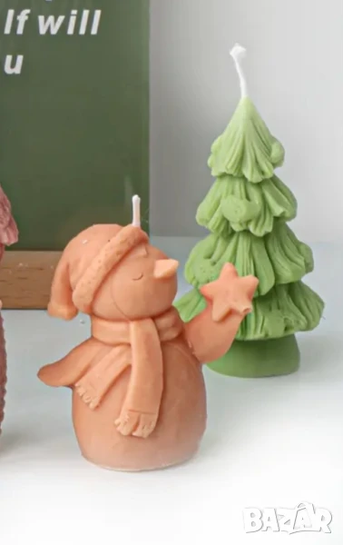 Молд коледен пингвин със звезда , снимка 1