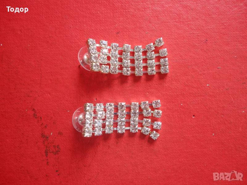 Страхотни обеци обици с камъни , снимка 1