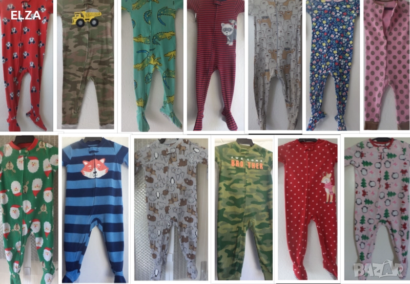 Памучни и поларени пижамки за 18 месеца, снимка 1