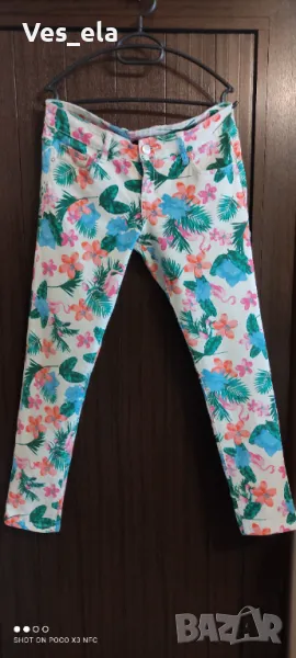 Цветни летни еластични дънки Esmara, снимка 1