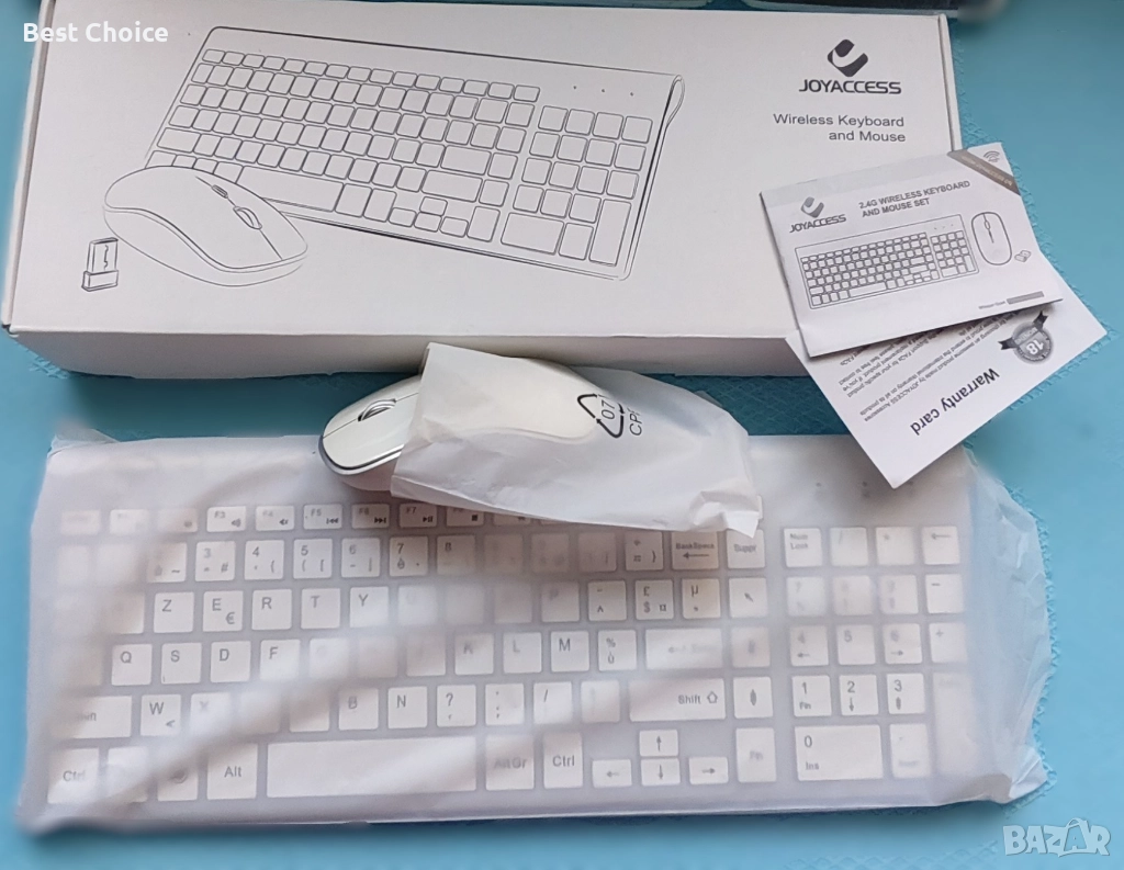 Безжична клавиатура Joyaccess 2,4 GHz, ултра тънка, снимка 1