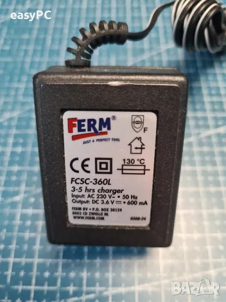 Оригинален захранващ адаптер FERM FCSC-360L 3.6V 600mA , снимка 1