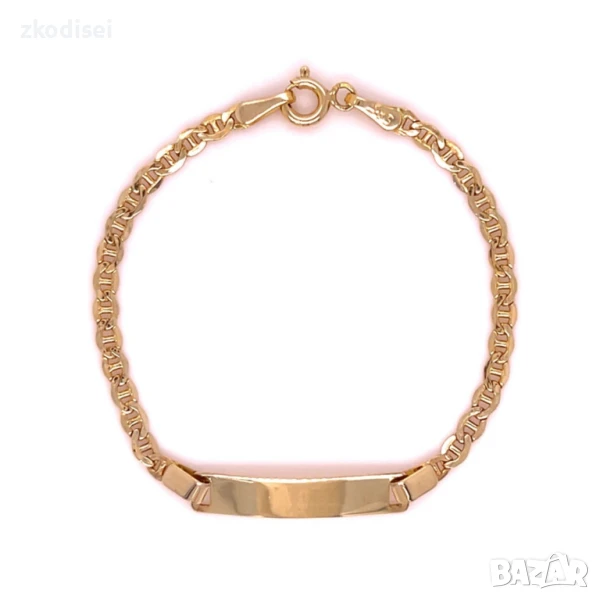 Златна детска гривна 1,50гр. 13,0см. 14кр. проба:585 модел:33309-1, снимка 1