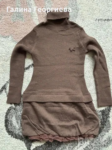 Плетена рокличка за момиченце 6-7 г.