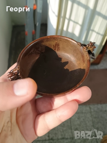 Бронзова купичка-6, снимка 7 - Антикварни и старинни предмети - 52636096