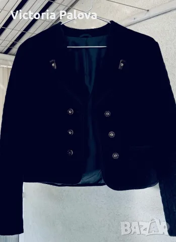 Късо сако H. MOSER  вълна лоден, снимка 3 - Сака - 47672438