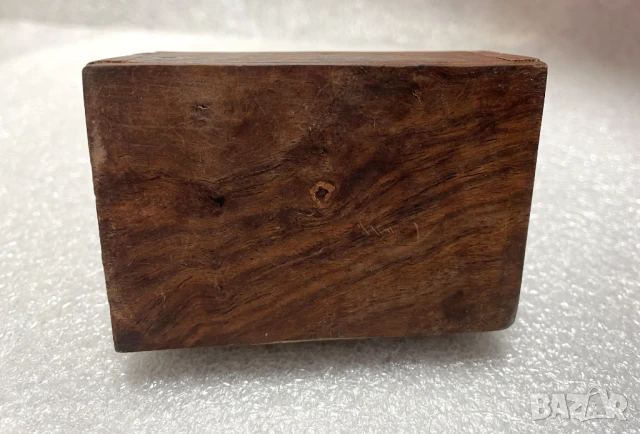 Малка стара Гравирана дървена Кутия за бижута, снимка 8 - Декорация за дома - 51130804