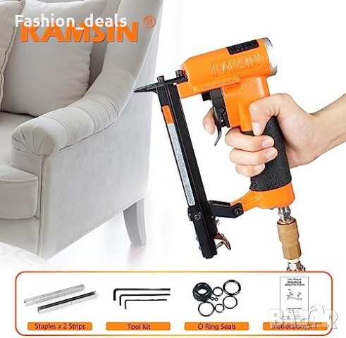 Нов Пневматичен пистолет за телбод за тапицерия Дървообработване Строителство, снимка 7 - Други стоки за дома - 41719509