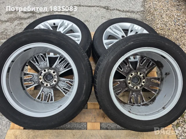 Лети джанти 16ки 5х108 Ford + летни гуми 205/55/16, снимка 9 - Гуми и джанти - 56086244