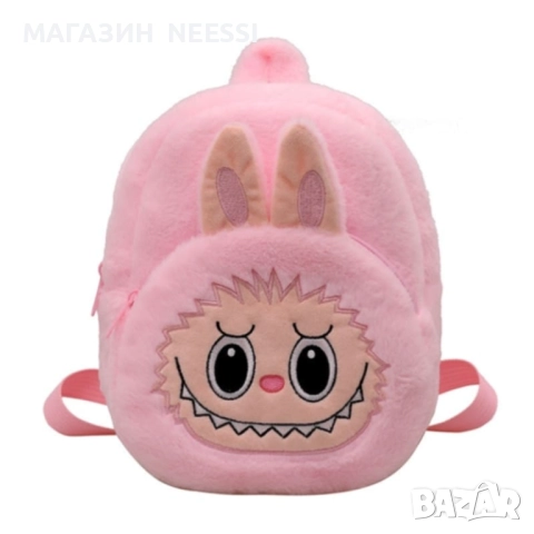 Мини раница лабубу + лабубу 25 см , снимка 3 - Раници - 51472328