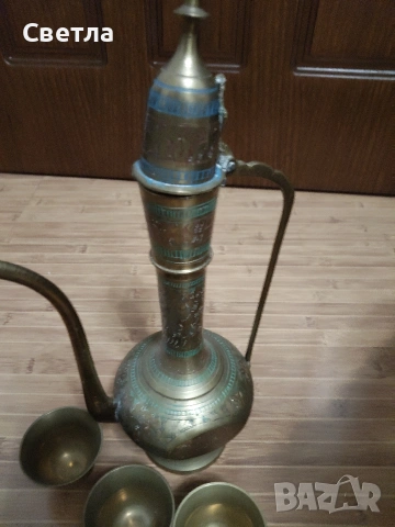 Стар Месингов чайник, снимка 8 - Други ценни предмети - 53462987