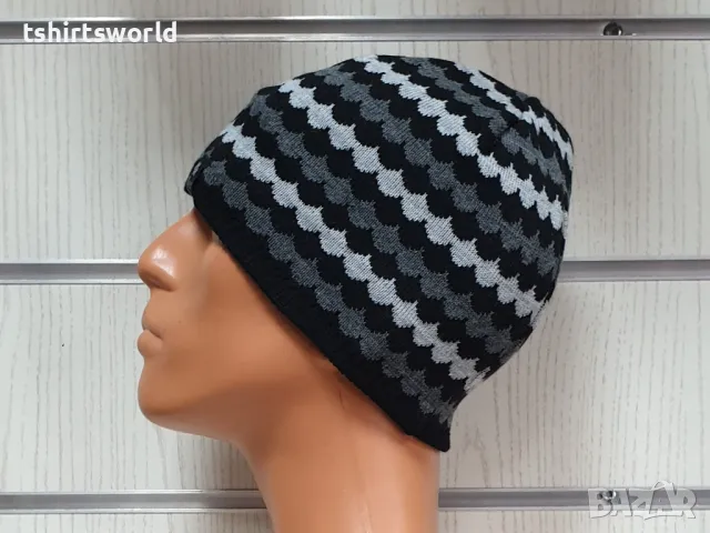 Нова зимна шапка MAREX с плетка на райета, снимка 4 - Шапки - 47936650