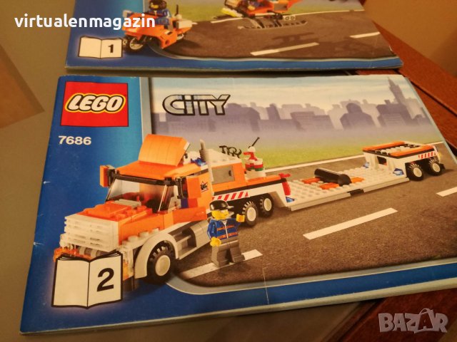 Лего Инструкции - Lego 7686 - Helicopter Transporter, снимка 3 - Конструктори - 39784292